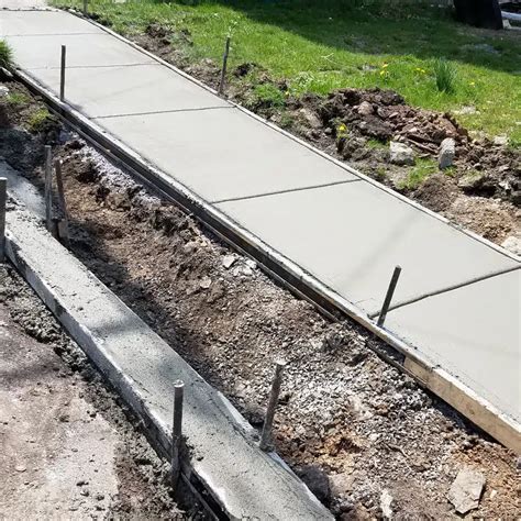 steel sidewalk forms for concrete